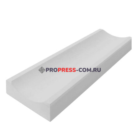 Фото 17 - Лоток Водоотливной ProPress 50х16х5 см (бетонный) Белый