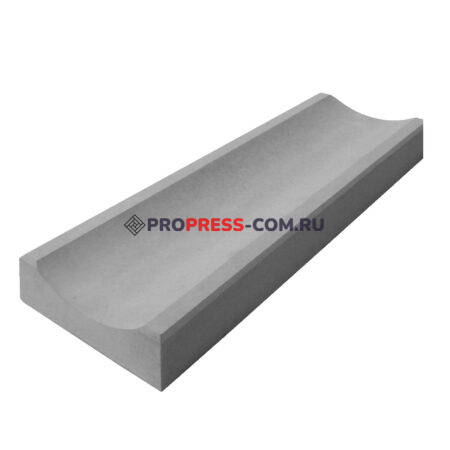 Фото 1 - Лоток Водоотливной ProPress 50х16х5 см (бетонный) Серый